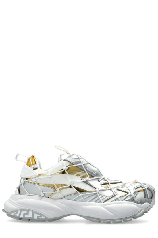  베르사체 스니커즈 머큐리 M VS 03 패널  화이트 E 실버 E 골드