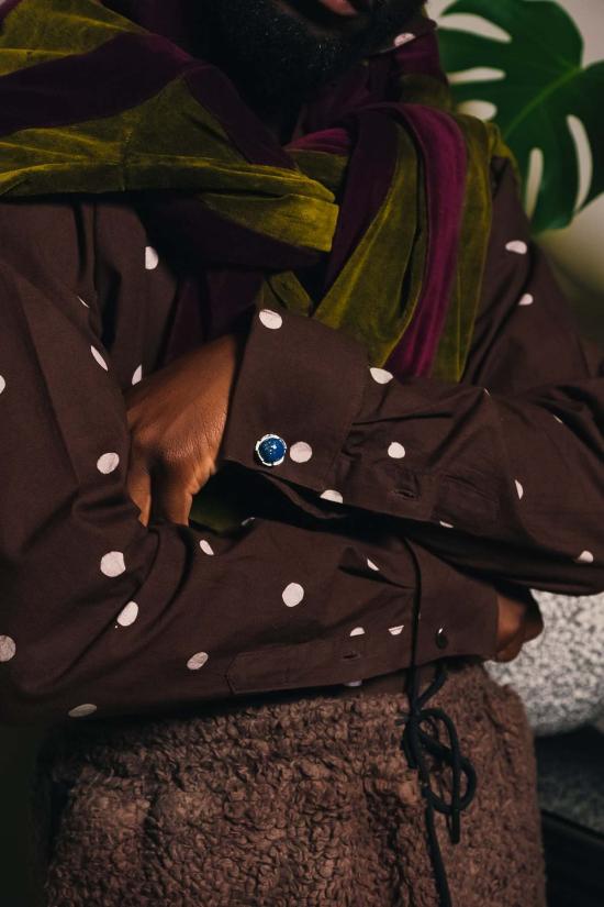  Post-Imperial 긴팔 셔츠 포스트 임페리얼 아자  브라운/본 - OTHER BRANDS