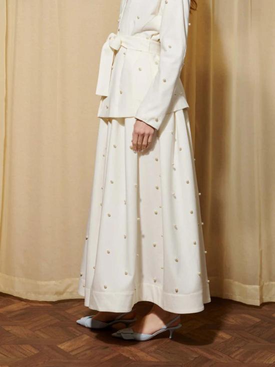  시스터 제인 롱 스커트 레이 데이즈 펄 맥시 스커트 펄 아이보리 - SISTER JANE
