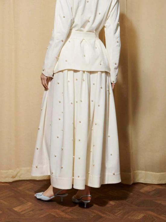  시스터 제인 롱 스커트 레이 데이즈 펄 맥시 스커트 펄 아이보리 - SISTER JANE