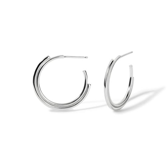  케이시 페레즈 이어링 빅 아크 후프  실버