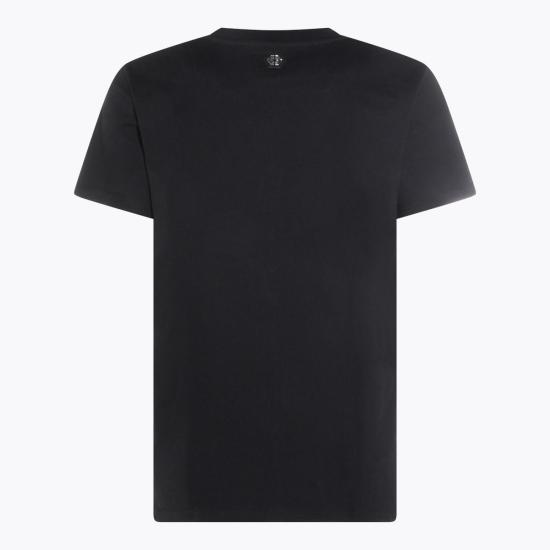  필립 플레인 반팔 티셔츠 반팔 크루넥 티셔츠 블랙 - PHILIPP PLEIN