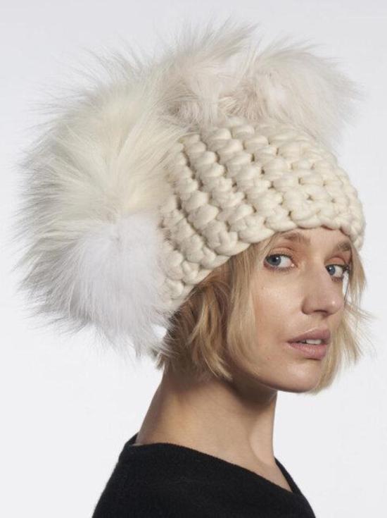  Mischa Lampert 모자 미카 램퍼트 화이트 포호크 + 아크틱 화이트 XL 폼스 - OTHER BRANDS