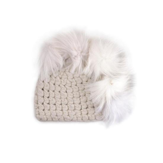  미샤램퍼트 모자 미카 램퍼트 화이트 포호크 + 아크틱 화이트 XL 폼스 - MISCHA LAMPERT