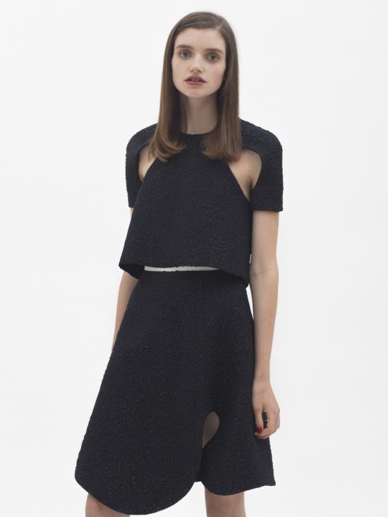  Karla Spetic 블라우스 칼라 스페틱 바디 커브 탑 블랙