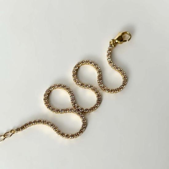  Au 79 Jewelry 바디 주얼리 Au 79 주얼리 달라스 마이크로 테니스 팔찌 크림 Cz