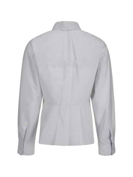  펜디 셔츠 긴팔 스트라이프 셔츠 화이트 - FENDI