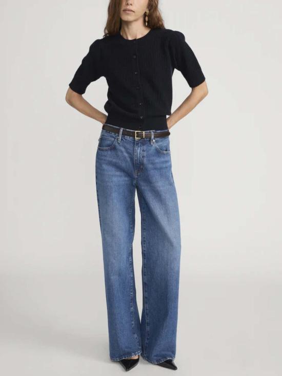  프레임 가디건 더 체인 포인트엘 카디건 네이비