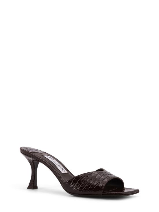  지미추 샌들 스카이 프린트 가죽  브라운 - JIMMY CHOO