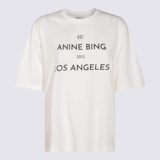  애니빙 반팔 티셔츠 아니네 빙 코튼 티셔츠 베이지