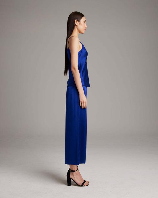  보즈 스트레이트 팬츠 Voz 실크 퀼로트 팬츠 - VOZ