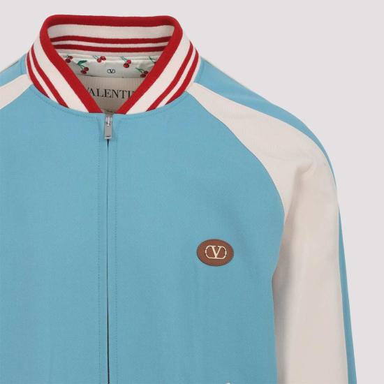  발렌티노 가라바니 자켓 Valentino 비스코스 재킷 Dya Blu Lake Burro - VALENTINO GARAVANI