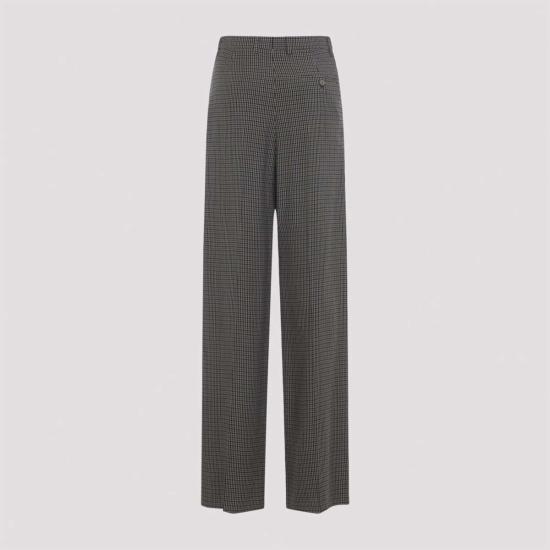  발렌시아가 스트레이트 팬츠 라지 테일러드 팬츠 카키 브라운 - BALENCIAGA