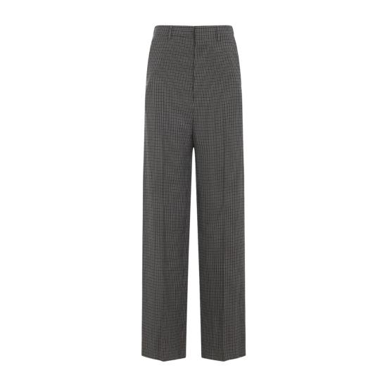  발렌시아가 스트레이트 팬츠 라지 테일러드 팬츠 카키 브라운 - BALENCIAGA