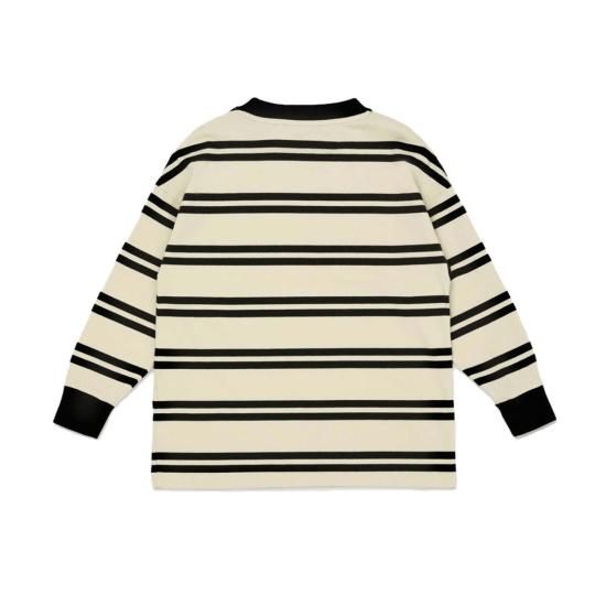  [키즈] Main Story 트레이닝 상의 키즈 메인 스토리 밴드 티셔츠 앙고라 스트라이프 - MAIN STORY