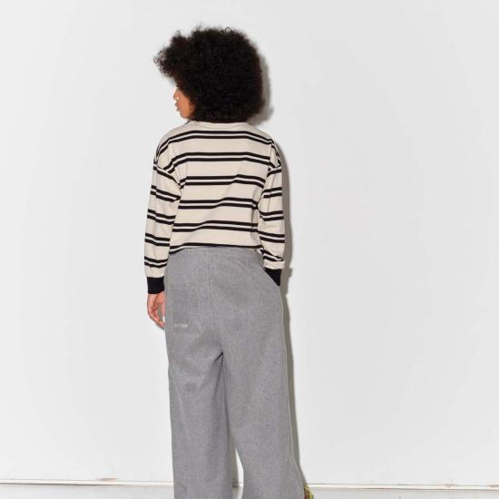  [키즈] Main Story 트레이닝 상의 키즈 메인 스토리 밴드 티셔츠 앙고라 스트라이프 - MAIN STORY