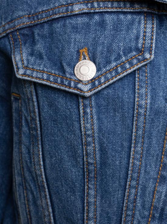  알렉산더 맥퀸 데님 자켓 데님 재킷 블루스톤워시 - ALEXANDER MCQUEEN