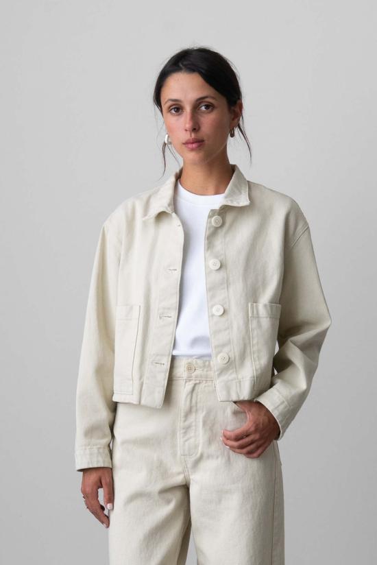  왈츠 데님 자켓 크롭 재킷