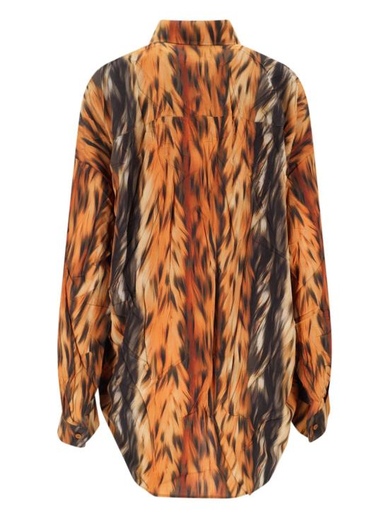  발렌시아가 셔츠 코쿤 셔츠 브라운 - BALENCIAGA