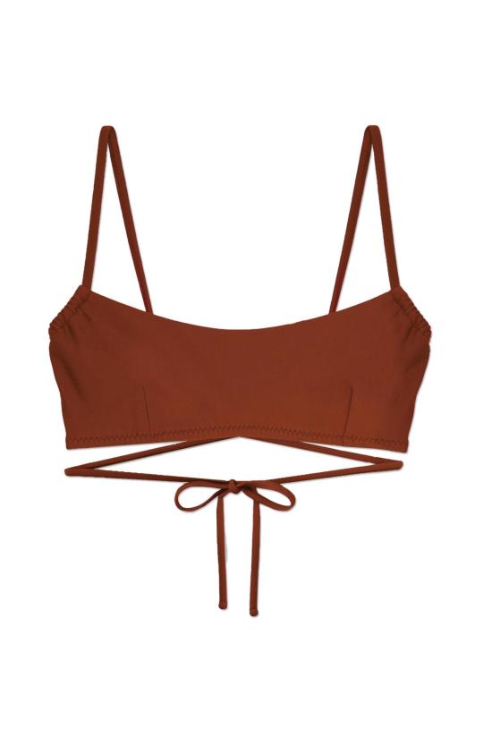  갈라마르 비키니 수영복 갈라마 모드 탑 테라코타