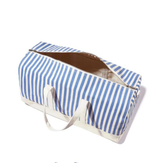  큘 캐리어 Kule The All Over Striped Duffle Blue & White - KULE