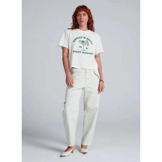  ASKK 뉴욕 반팔 티셔츠 아스크 니 마티니 수프 티셔츠 화이트 - ASKK NY