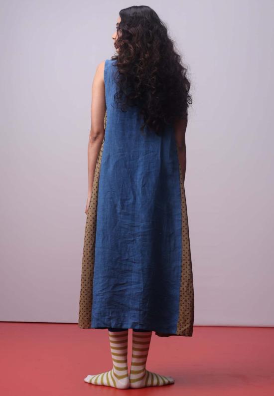  IKKIVI 롱 원피스 이키비 모나코 드레스 인디고 - IKKIVI