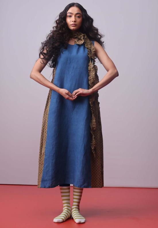  IKKIVI 롱 원피스 이키비 모나코 드레스 인디고 - IKKIVI