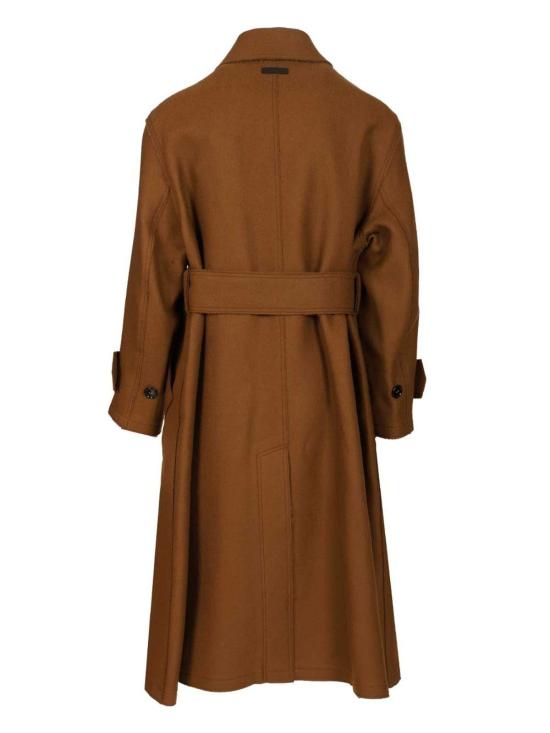  아미 트렌치 코트 알렉상드르 마티우시 벨티드 레인코트 브라운 - AMI