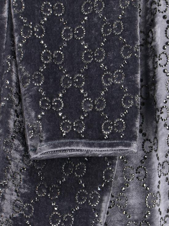  구찌 점프수트 GG 크리스털  그레이 - GUCCI