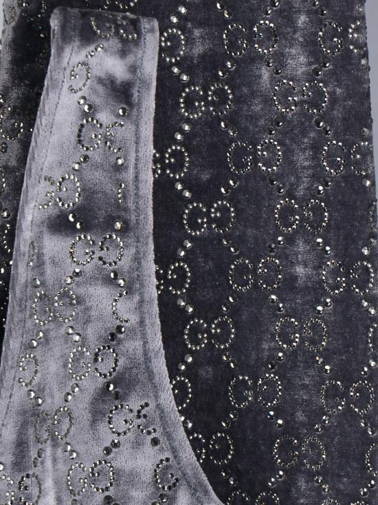  구찌 점프수트 GG 크리스털  그레이 - GUCCI