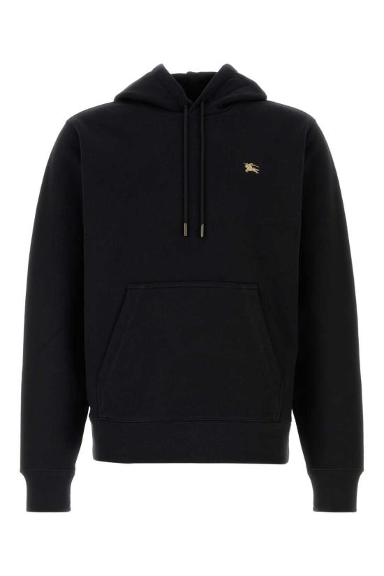  버버리 긴팔 티셔츠 블랙 코튼 스웨트셔츠 블랙