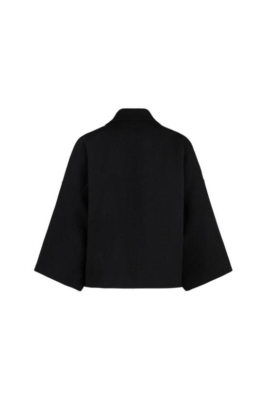  막스마라 자켓 브이넥 싱글 브레스트 재킷 블랙 - MAX MARA