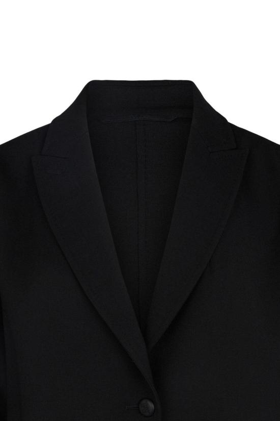  막스마라 자켓 브이넥 싱글 브레스트 재킷 블랙 - MAX MARA