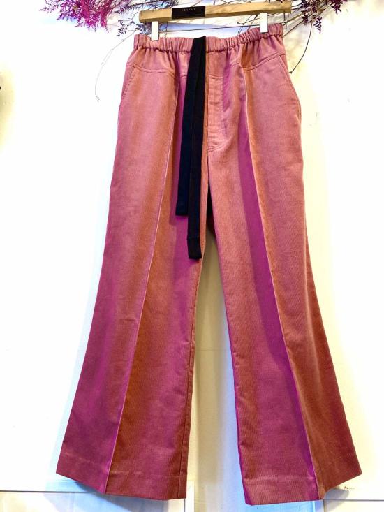  예세이트 스트레이트 팬츠 예사엣 우베 코듀로이 팬츠 블러쉬/초콜릿 - YESAET