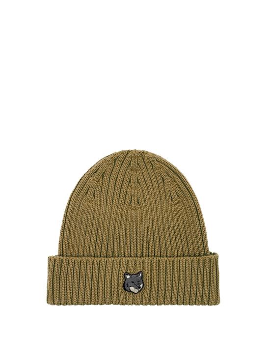  메종키츠네 모자 메종 키츠네 햇 캔버스 브라운