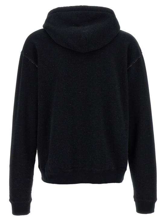  발렌티노 가라바니 긴팔 티셔츠 프린트 후드티 블랙 - VALENTINO GARAVANI