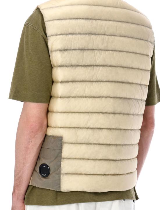  씨피 컴퍼니 패딩 C.P. 컴퍼니 D.D. 쉘 다운 렌즈 질레 실버블루 - C.P. COMPANY