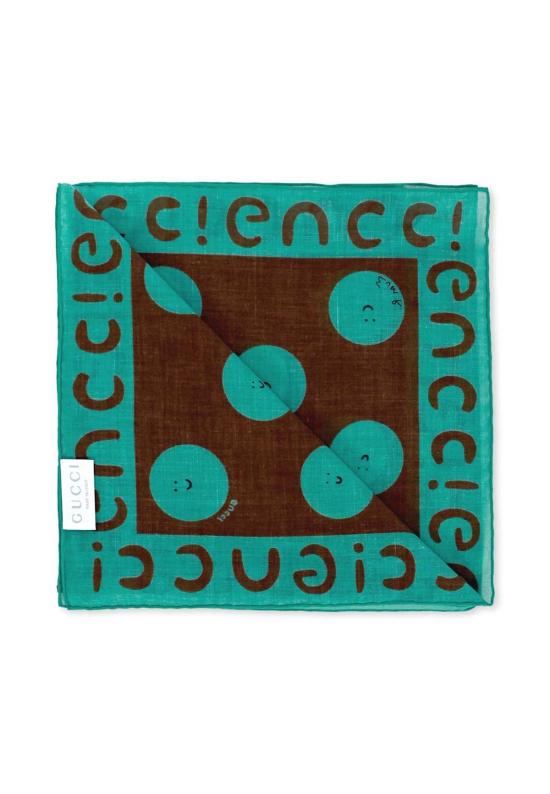  [키즈] 구찌 넥워머/머플러/스카프 키즈 스마일링 선 스카프 브라운 - GUCCI