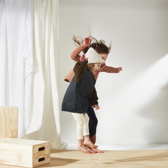  [키즈] Bacabuche 풀오버 바카부체 셰르파 소매 플리스  (블랙/올리브) - OTHER BRANDS