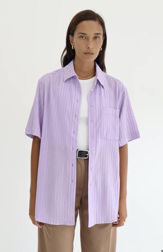  블랑카 셔츠 파리 셔츠 퍼플
