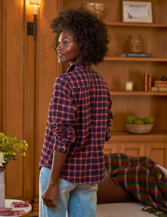  프랭크 앤 에일린 셔츠 프랭크 & 아일린 배리 셔츠 레드 블루 체크