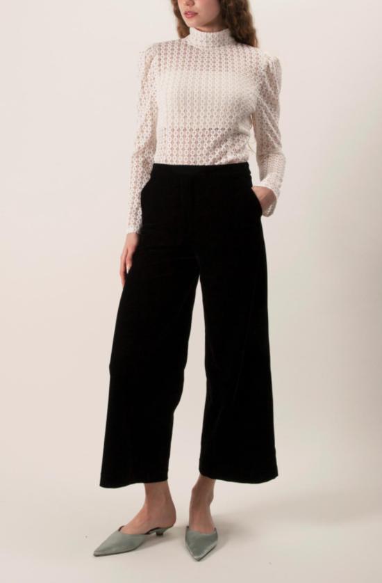  Maude Club 스트레이트 팬츠 모드 클럽 베일리 와이드 레그 팬츠 블랙 - OTHER BRANDS