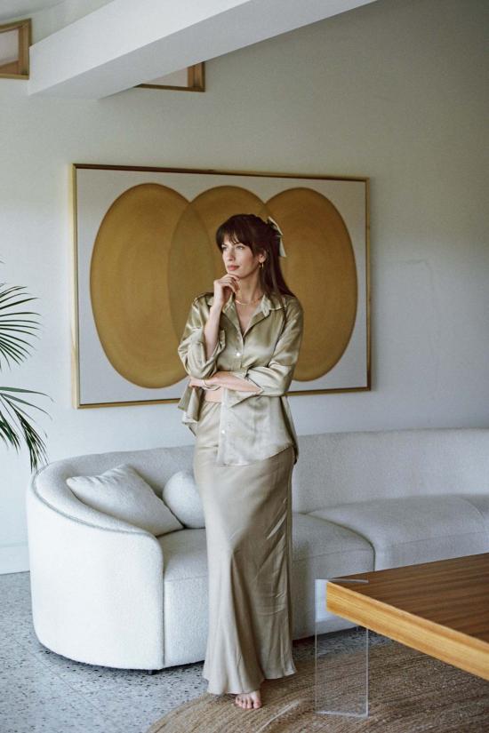  Whimsy + Row 롱 스커트 Marni 스커트 골드 - OTHER BRANDS