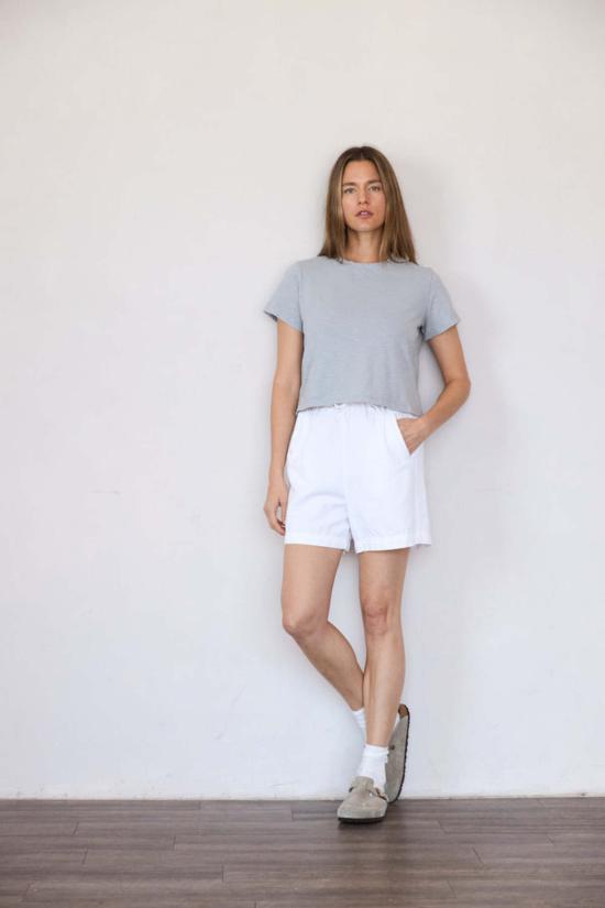  It Is Well L.A. 반팔 티셔츠 잇 이즈 웰 L.A. 크롭 티 - OTHER BRANDS