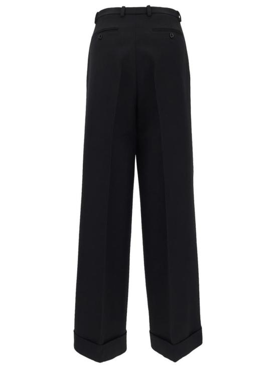  구찌 스트레이트 팬츠 울 팬츠 블랙 - GUCCI