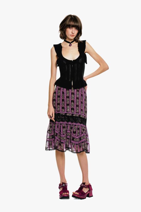  안나 수이 캐미솔 빅토리아풍 포인트엘 니트웨어 - ANNA SUI