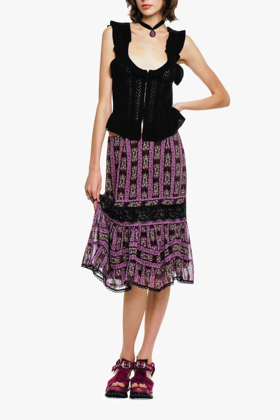  안나 수이 캐미솔 빅토리아풍 포인트엘 니트웨어 - ANNA SUI