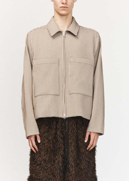  송포더뮤트 자켓 송 포 더 뮤트 크롭 패치 포켓 재킷 베이지