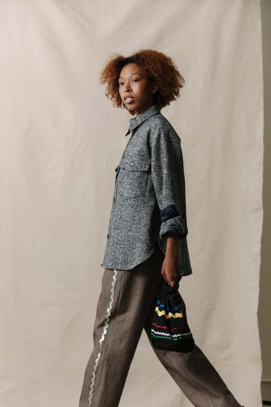  카린 자켓 칼린 울 셔츠 재킷 - CARLEEN